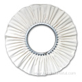 White cotton buffing wheel for metal surface polishing